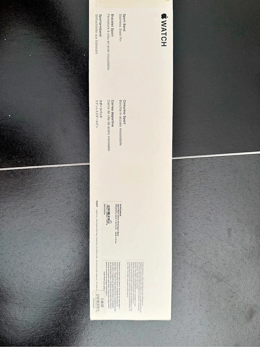 Apple Watch Sport Band White NWT